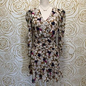 ASTR the Label Floral Ruched Waist Minidress